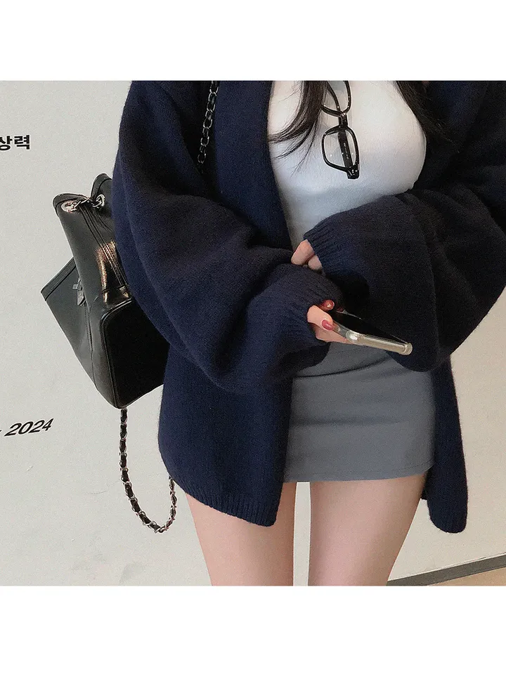 [고퀄/아방핏!] 델라 원버튼 루즈핏 벌룬가디건 아방가디건 레드가디건 도톰가디건 가을가디건 가을아우터 가을옷 가을신상 봄가디건 봄아우터 봄옷 봄신상 상세 이미지 13