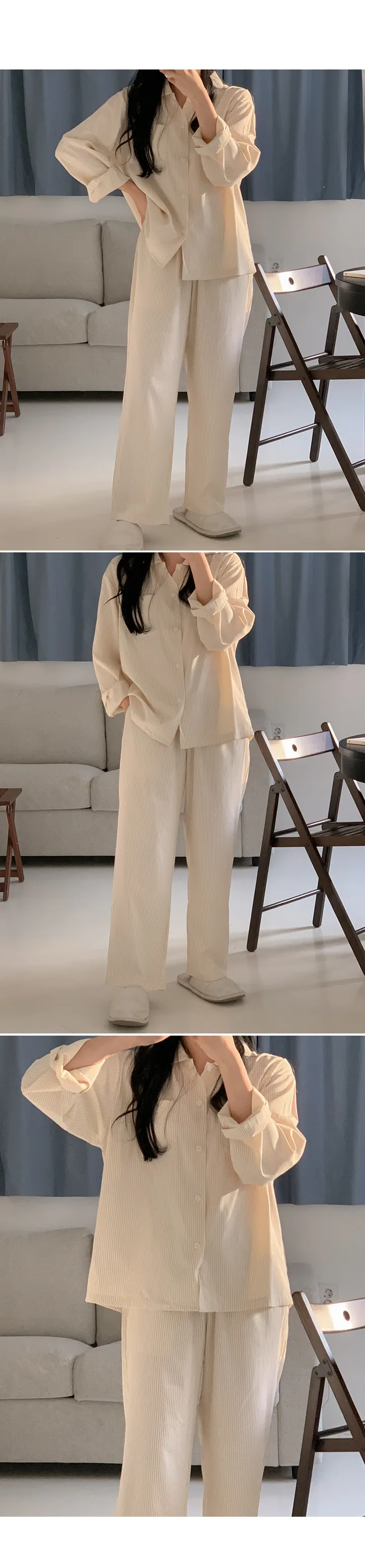 J'eu 슬로어 스트라이프 파자마세트 3color, 2size 상세 이미지 30