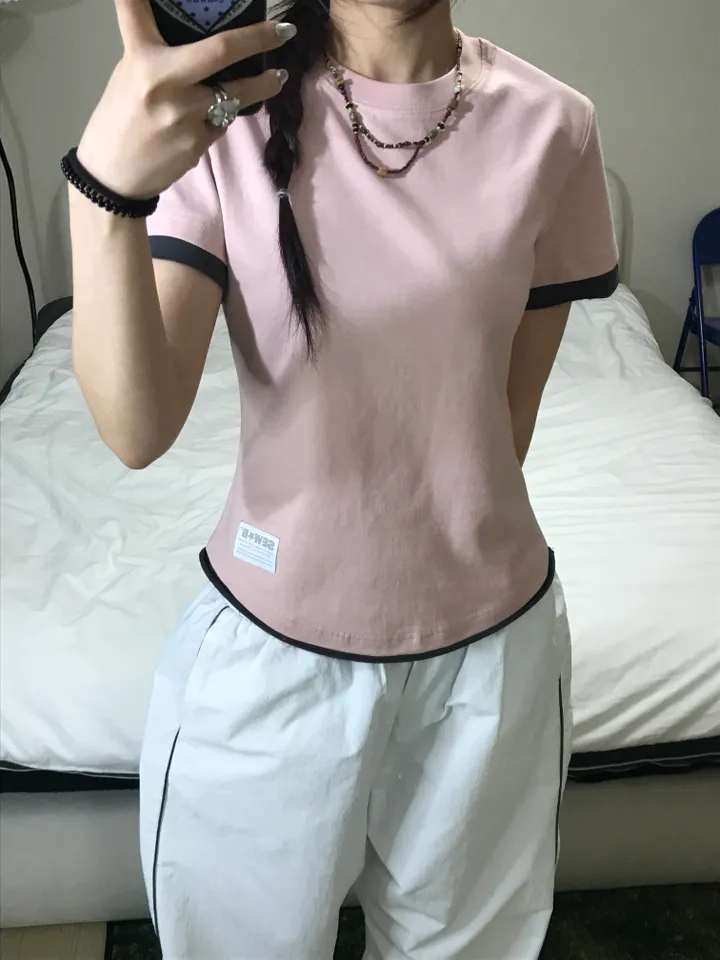 [MADE] ✪한정✪ 신상할인 레이어드 U넥 세미 반팔티 4color 상세 이미지 58