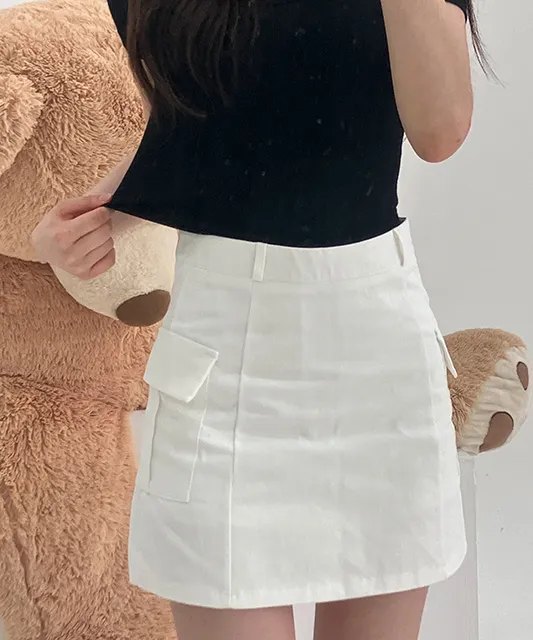 A라인 카고 포켓미니치마