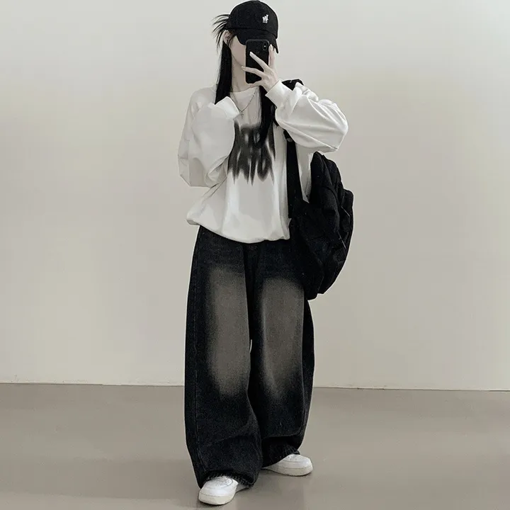 [기모선택/힙무드/아방핏!] 락스타 오버핏 페인팅 맨투맨 빅사이즈 개강룩 캠퍼스룩 (8color) 상세 이미지 17
