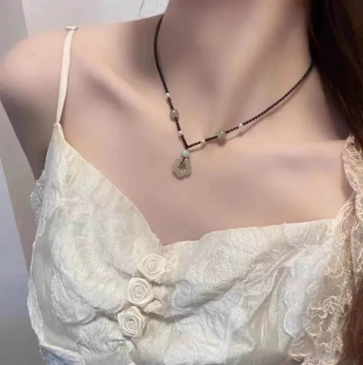 [🖤오늘출발/2type🖤]히카 빈티지 플라워 목걸이 상세 이미지 1