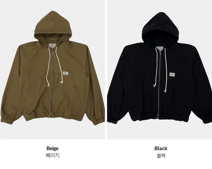 (UNISEX) 빈티지 워크 후드 자켓 상세 이미지 5