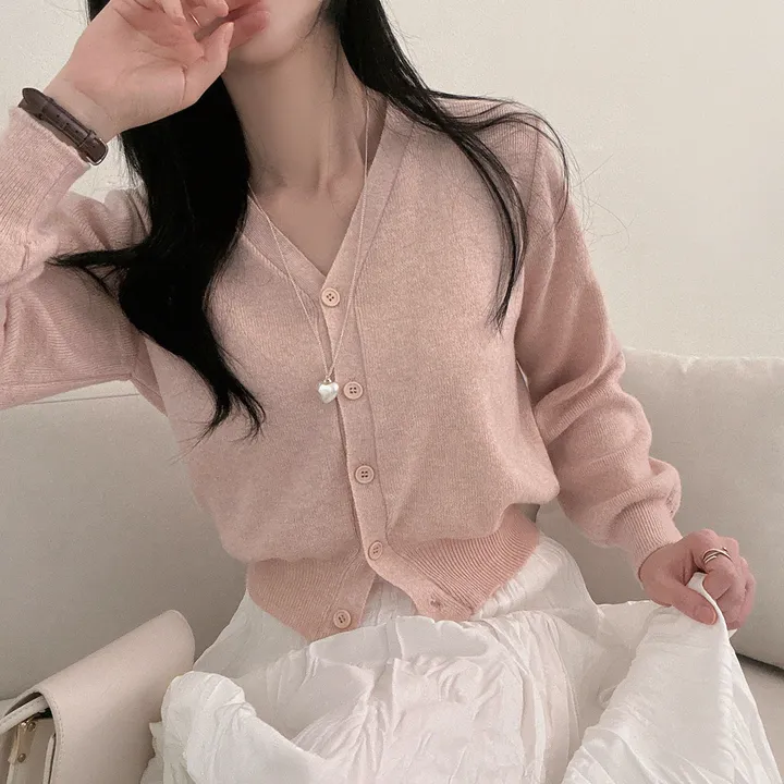 봄필수템 [브이넥/라운드넥] 소장각 라운드 브이넥 기본핏 긴팔 가디건 상세 이미지 24