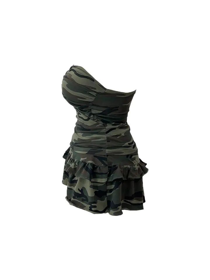 Camo military top skirt set 카모 밀리터리 탑 스커트 세트 상세 이미지 11
