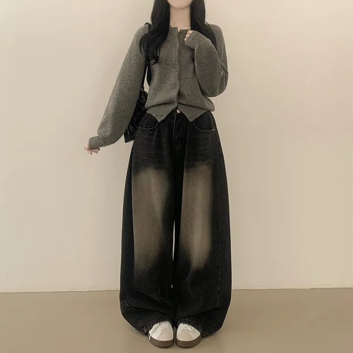 [팔뚝살커버!/포근~] 기본가디건 라운드 세미크롭 아방핏 니트가디건 상세 이미지 5