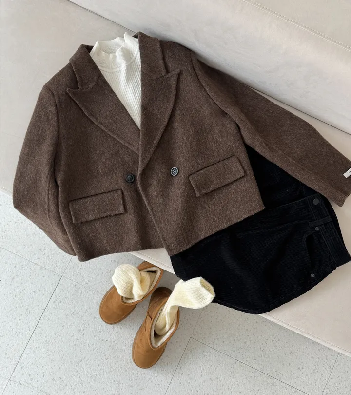 당출🖤울코트🖤 핸드메이드 카라 울 숏코트 이너코트 4Color 상세 이미지 22