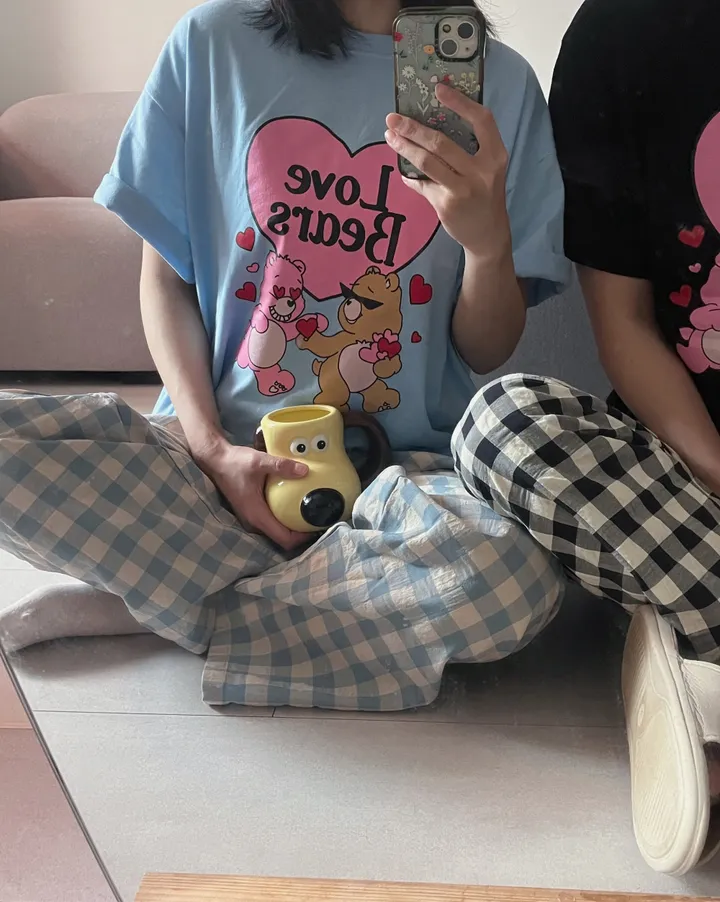 러브베어 하트 커플 곰돌이 티셔츠 상세 이미지 40