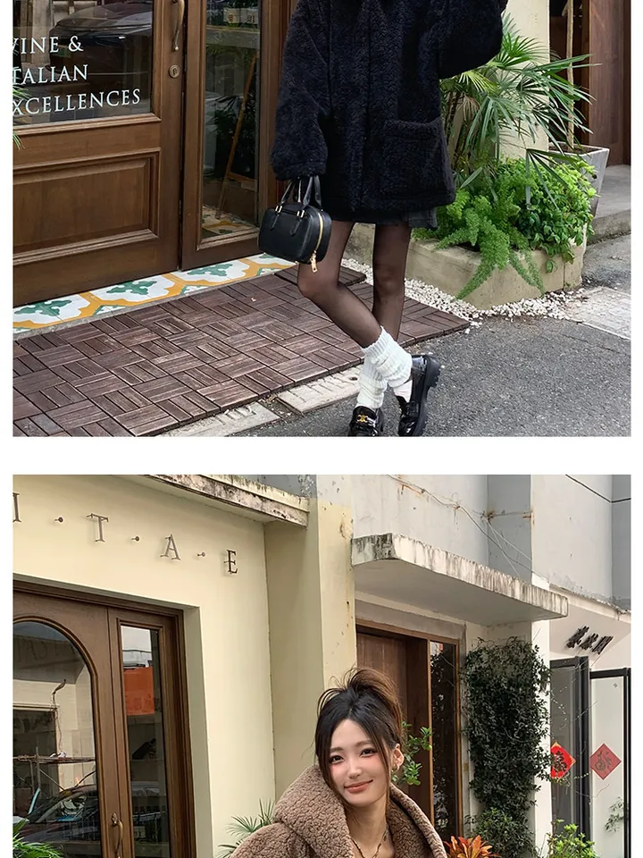 피글렛 양기모후드 무스탕 오버핏 후드집업 후리스 오버핏자켓 오버핏후드티 기모후드집업 투웨이후드집업 후드가디건 상세 이미지 22