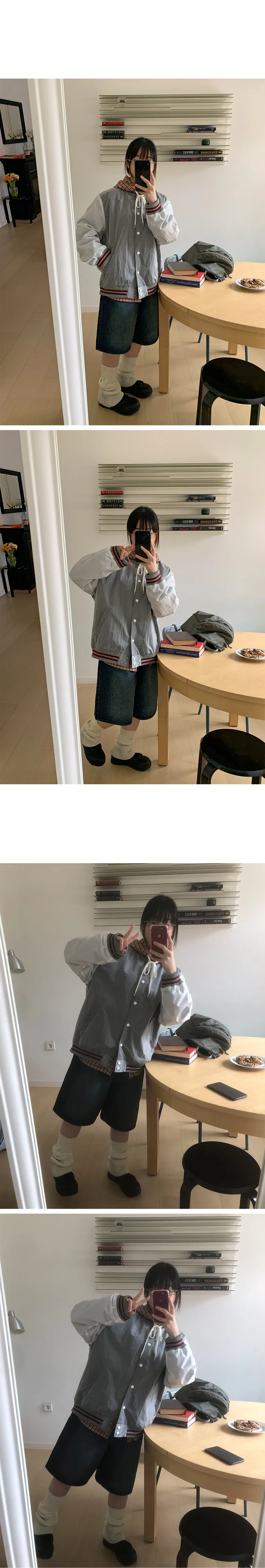 [3천장돌파]포피로 워싱 하프 데님 팬츠 상세 이미지 11