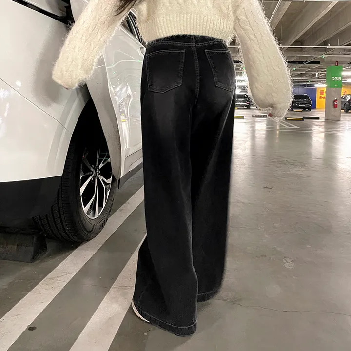 [3color/주인장인생템] 모디 립포켓 탄탄 롱 와이드데님 롱팬츠 키큰녀청바지 인생청바지 상세 이미지 77