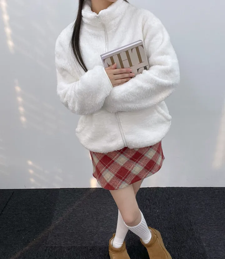 *부들양털후리스 3 SIZE * 후리스 가을 겨울 양털 오버핏 플리스 뽀글이 극세사 홈웨어 아우터 커플템 상세 이미지 14
