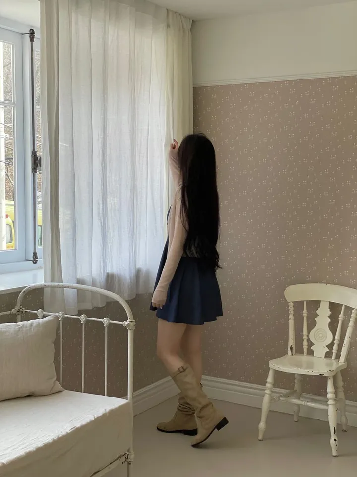 6color 루니 여리핏 리본 시스루 롱슬리브 가디건 상세 이미지 65