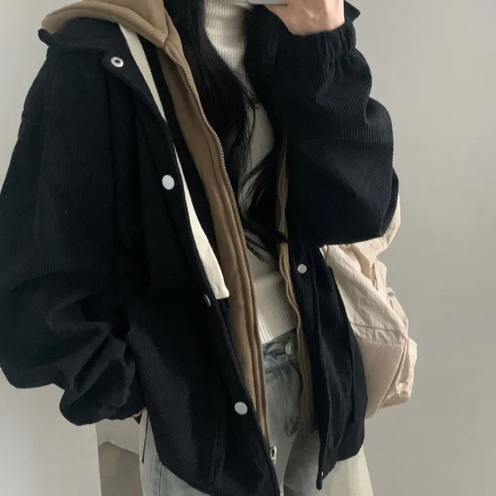 [예쁨보장✨/일체형] 코듀로이 골덴 후드집업, 점퍼자켓 - 3color 상세 이미지 20