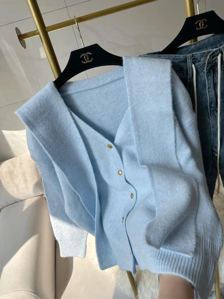 [ 숄니트 + 가디건 SET ] 파스텔 모헤어 루즈핏 가디건 (4color) / 모찌소재 폭닥폭닥소재감 / 가을가디건 / 루즈핏가디건 / 여리한색감 / 사장강츄!!! 상세 이미지 32