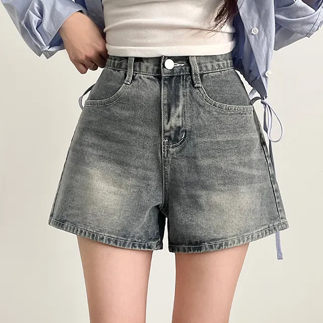 [컬러추가!/~2XL까지/made] 핏극찬, 시그니처 빈티지 데님숏팬츠 청반바지 4color 상세 이미지 2