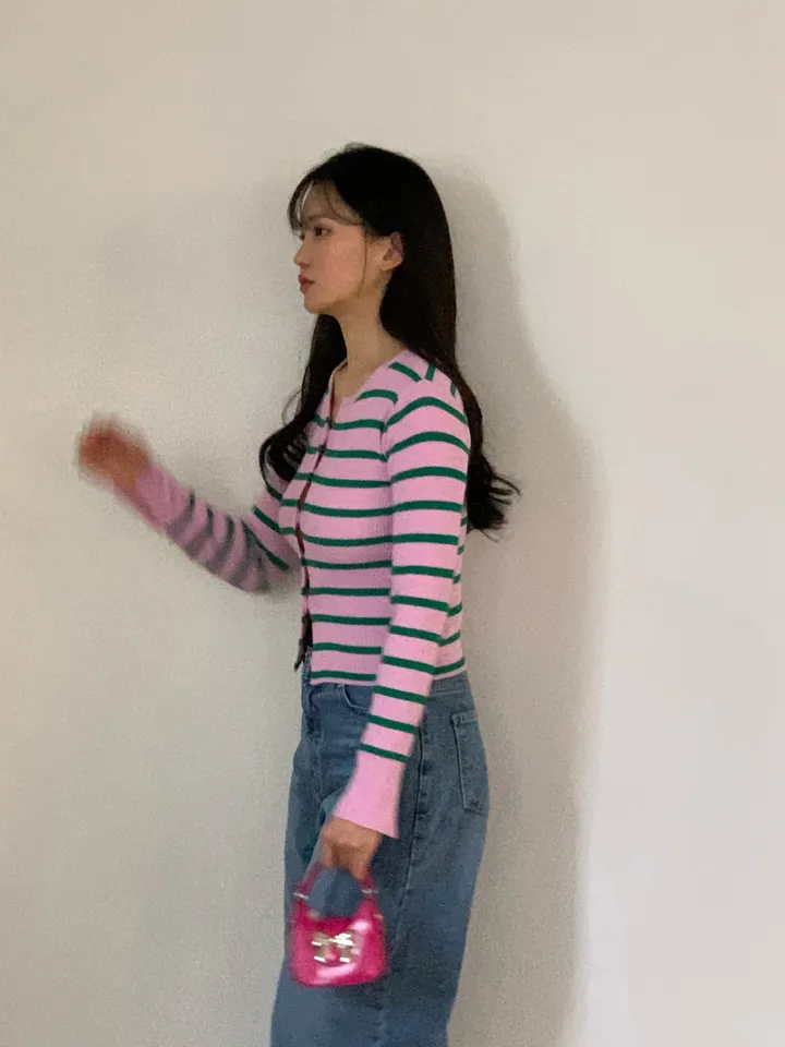 긴팔 티셔츠 모델 착용 이미지-S1L25