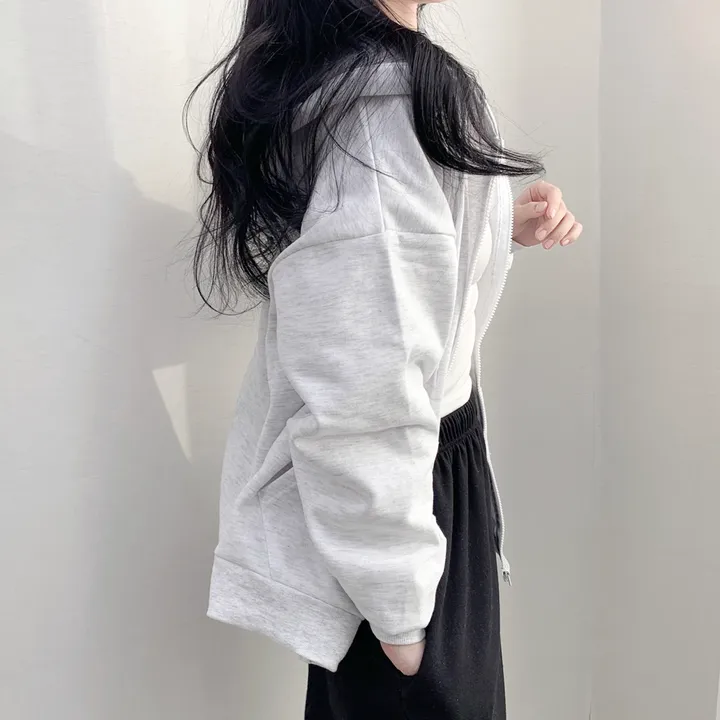 [일반&기모]🚛당일출고🚚활용도 높은 교복템 루즈핏 벨리후드 집업 - 3color 상세 이미지 38