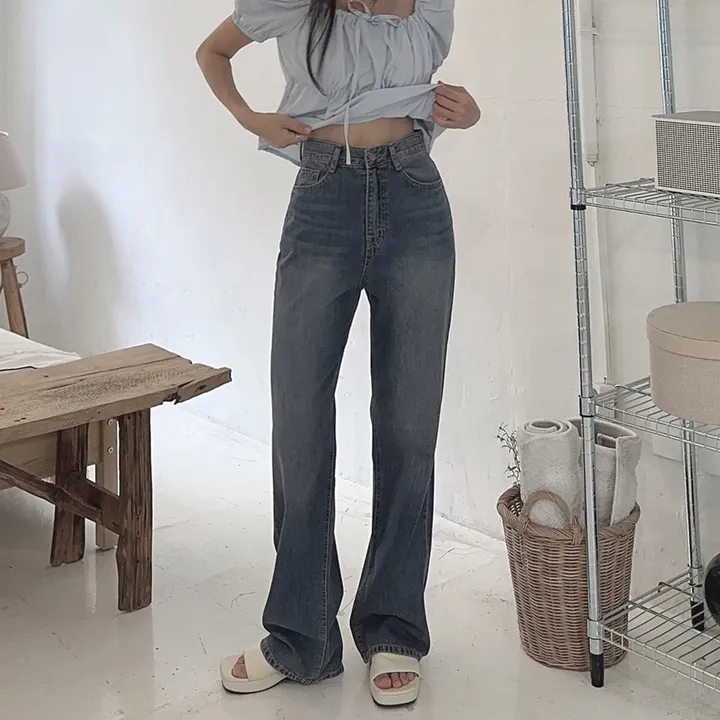 [당일출고] #누적10만장 썸머ver [MADE] 블림진 오버핏 딥 브러쉬 롱 와이드 데님 팬츠 (기장선택) 상세 이미지 52