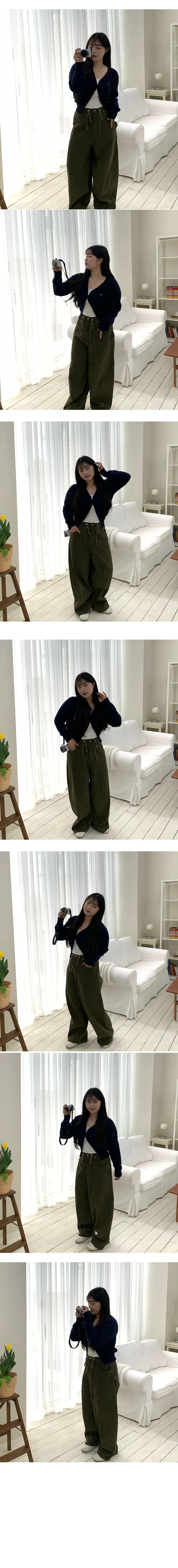 [봄추천템!] 베이직 팬던트 브이넥 나그랑 루즈핏 가디건 상세 이미지 16