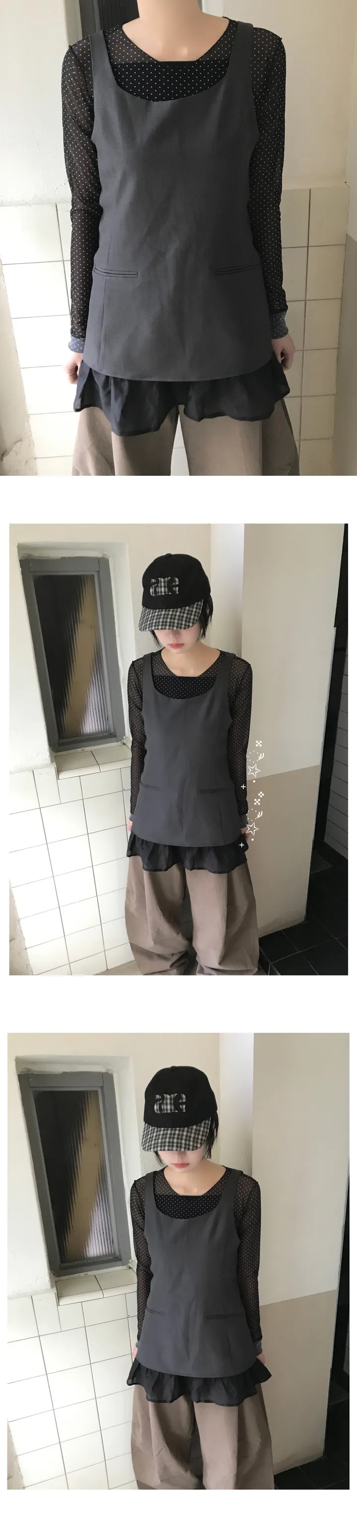 지퍼 후드 바람막이 자켓 (5 color) 상세 이미지 7