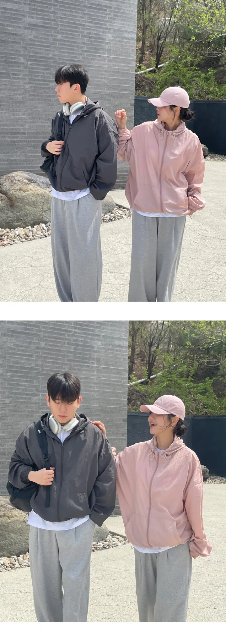 3일 특가⚡기획 후드 봄 여름 얇은 바람막이 집업 자켓 남녀공용 오버핏 고프코어 윈드브레이커 (8col) 상세 이미지 7