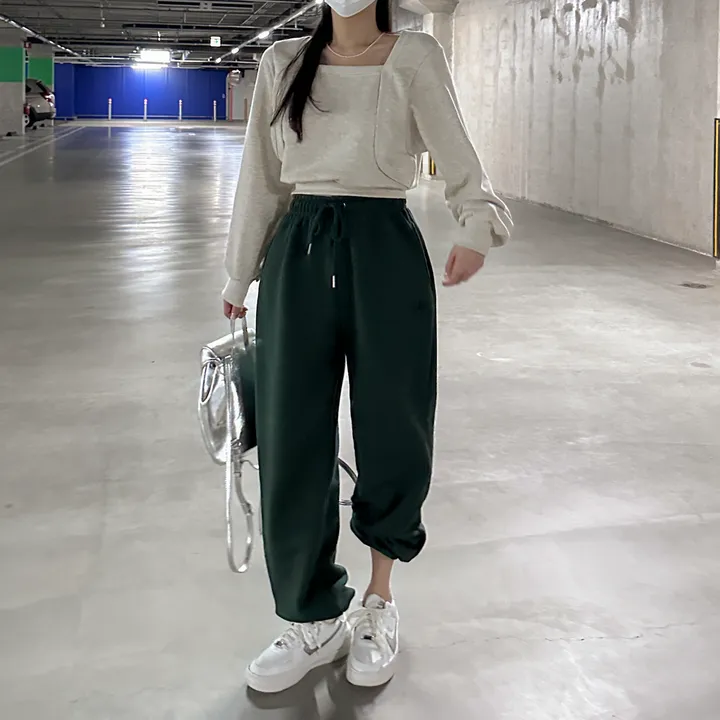 [8color/MADE] 하이퀄리티 웨하스 탄탄 와이드 조거팬츠 봄트레이닝 상세 이미지 141
