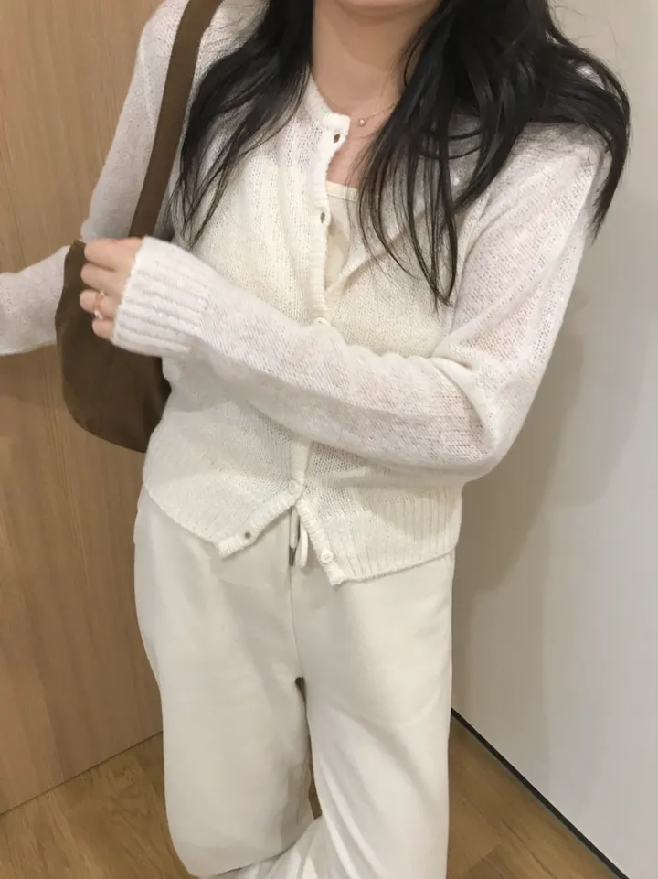 빈스 모헤어 라운드 가디건 (3color) 상세 이미지 20
