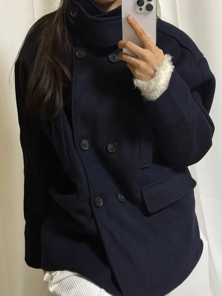 [모델소장] 발마칸더블모직하프코트 상세 이미지 11