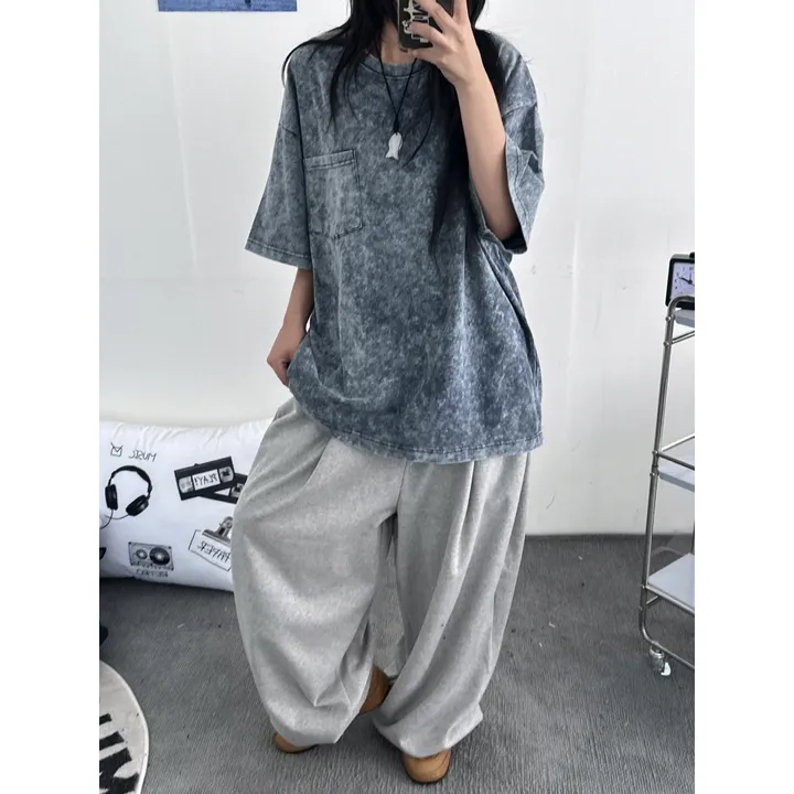 ❤️‍🔥기모선택│업그레이드 ver.│누적판매1,000 돌파 기념│4size!❤️‍🔥[UNISEX/기획특가]사이드 폴드 핀턱 스트링 루즈 와이드 벌룬 트레이닝 팬츠(2color) 상세 이미지 84