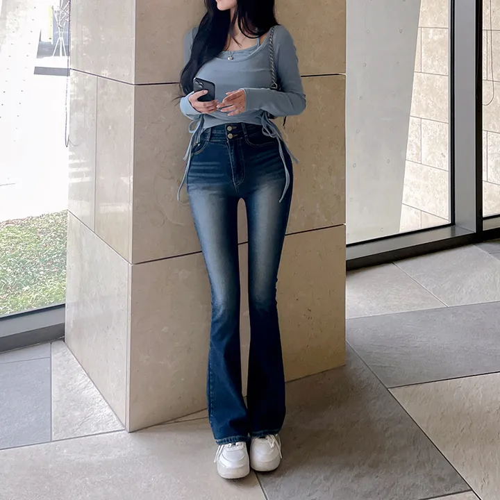 +영상핏[허리쏙MADE/기본or롱] 리얼 마네킹 허리쏙 투버튼 워싱 부츠컷팬츠 부츠컷데님 보정청바지 인생청바지 홀리허리쏙 S,M,L 상세 이미지 57