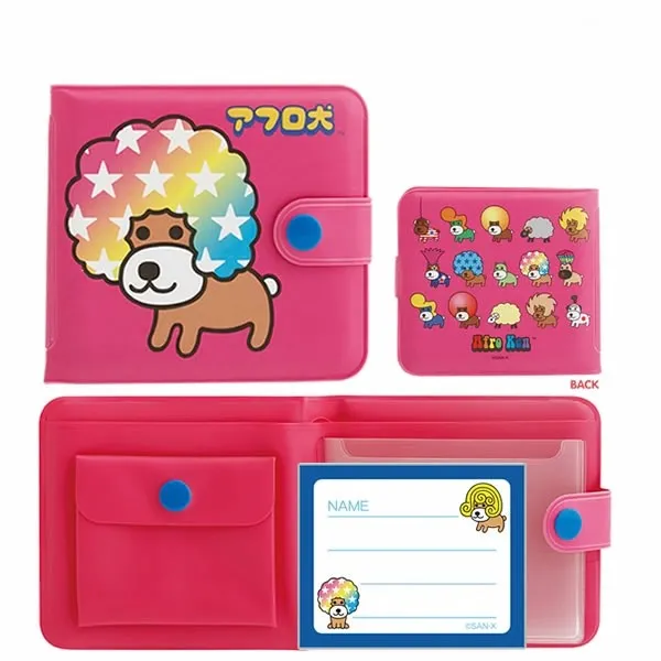 [일본정품] 산엑스 리락쿠마 · 코게빵 · 냥냥냥코 · 아프로켄 레트로 pvc 반지갑 월렛여행지갑 상세 이미지 15