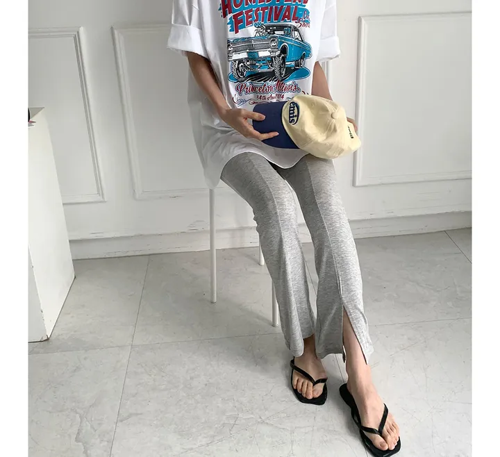 F-XL 여름 찰랑 실키 앞트임 밴딩 롱 레깅스(2C) 상세 이미지 22