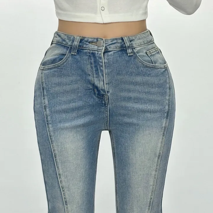 [인생부츠컷/숏&롱/~XL] 엘리 절개라인 하이웨스트 부츠컷 데님팬츠 롱팬츠 기장선택 빅사이즈까지 스판청바지 가을신상 (6Col) 상세 이미지 11