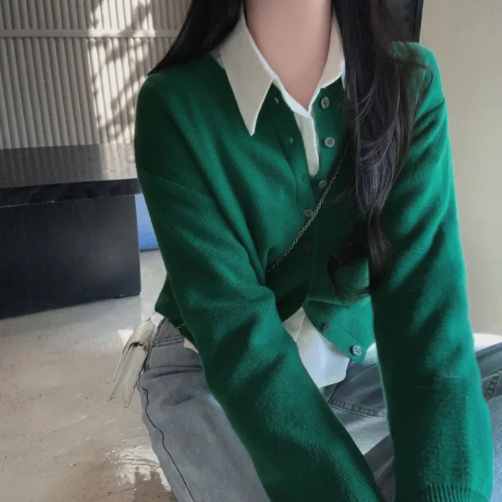[기본템!/주문폭주🤍]기본에 충실한,시즌리스 베이직 라운드 크롭 스탠다드핏 가디건 상세 이미지 45