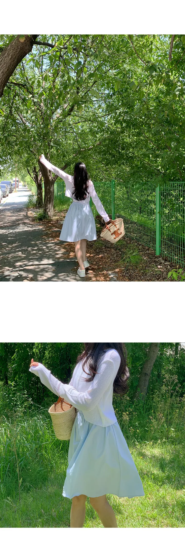 [살안타💖] 팝핑 솜사탕 니트 가디건크롭 시스루 레이어드 볼레로 커버업 부클 가디건 가을 간절기 아우터 살안타템 상세 이미지 17