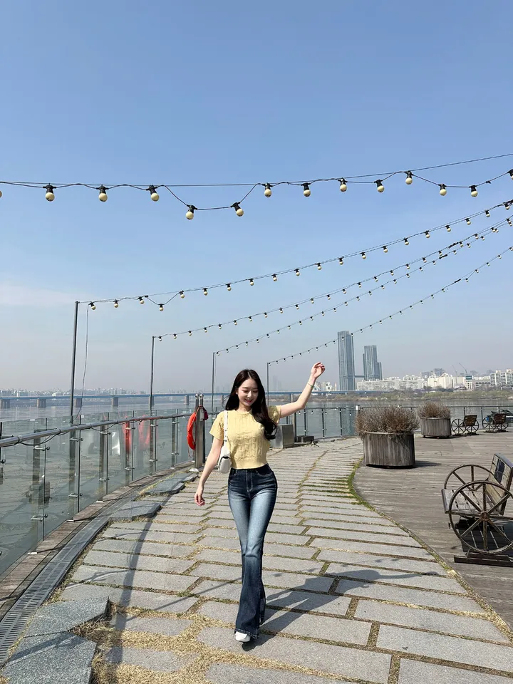 [자체제작/허리쏘옥/히든밴딩/기본,롱ver] -3kg 몸매 보정 워싱 롱 부츠컷 데님 청바지 롱팬츠 상세 이미지 37