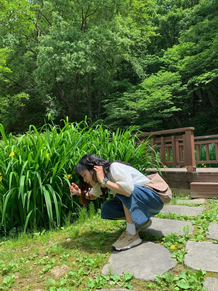 Picnic With A Cat 고양이와 물고기 친구들 자수 버뮤다 반바지 상세 이미지 14