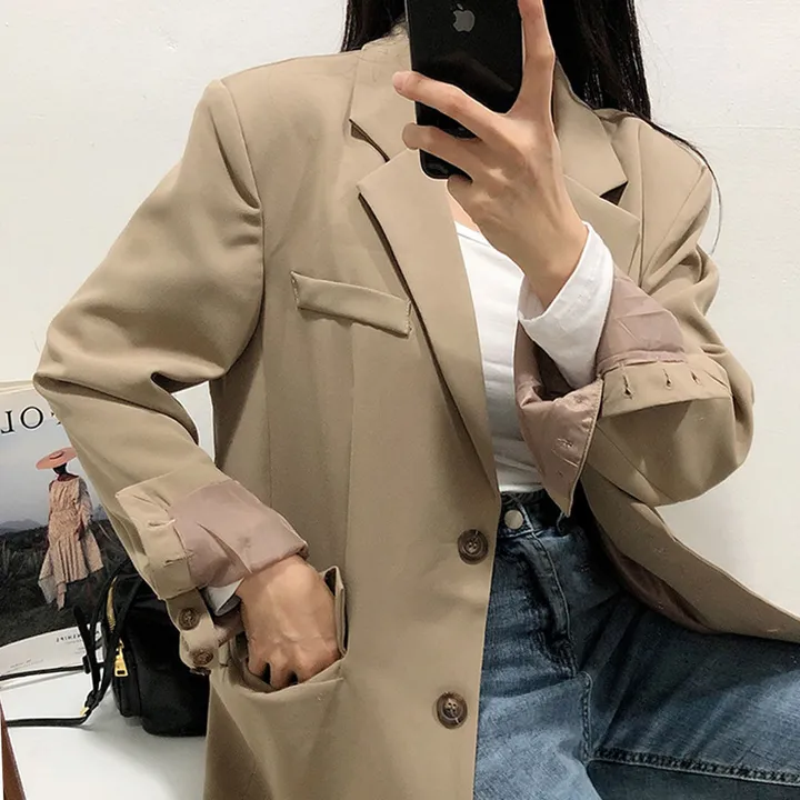 (핏강추/모델소장) 데일리 루즈핏 블레이저 자켓(4color) 상세 이미지 4