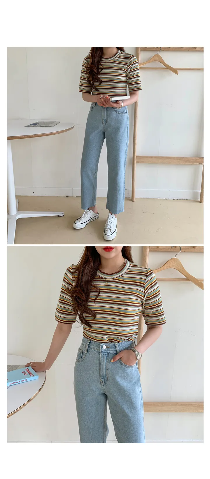 '당일발송'[landmade]인생핏키작녀썸머데님일자팬츠 (2color)'S-XL사이즈' 상세 이미지 62