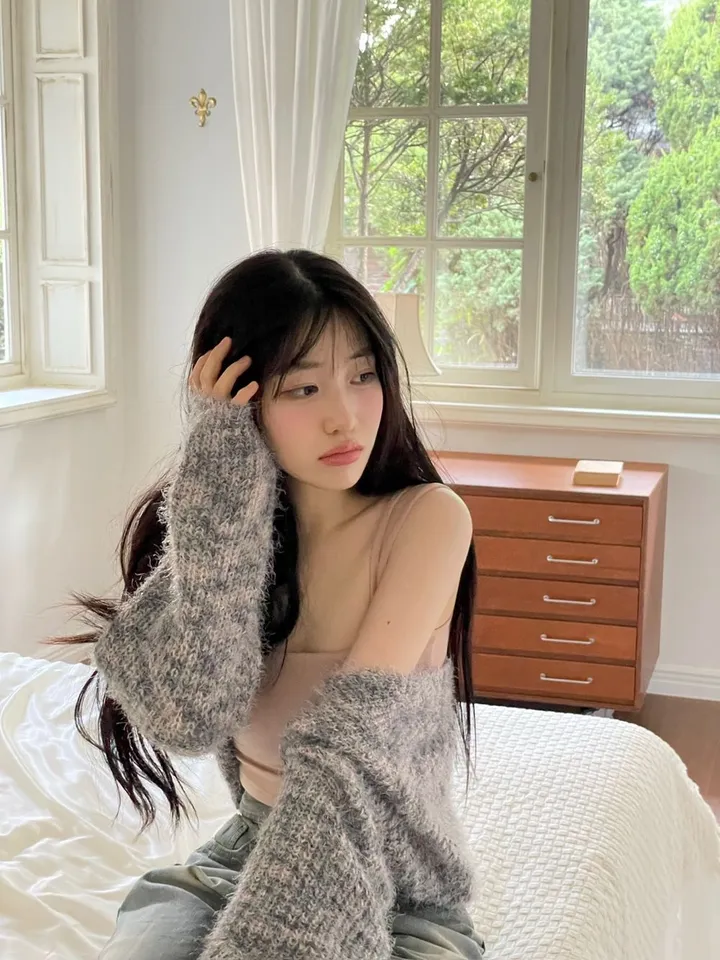 mix 루즈 크롭 니트 믹스 볼레로 3color 상세 이미지 13