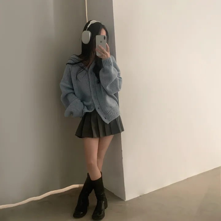 [후기보장*.*/루즈핏🤍] 보호본능, 아방핏 도톰 니트 후드가디건 - 5color 상세 이미지 46