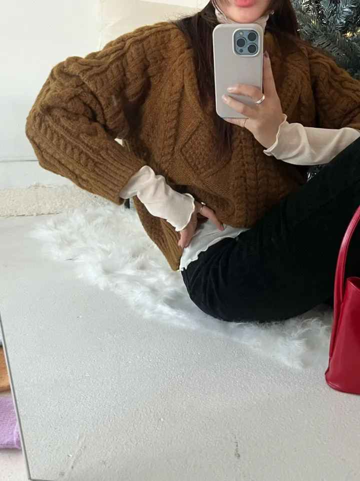 [1위/오늘출발] 시스루 이너 레이어드 폴라티셔츠 상세 이미지 59