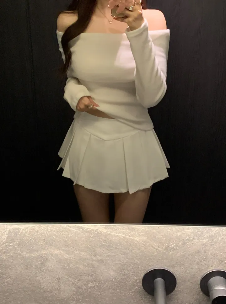+특가할인✨ [봄신상/팔뚝살소멸핏] 기본충실! 로제 오프숄더 슬림 니트 긴팔 티셔츠 knit (*핏,컬러완벽 *흘러내림X) 상세 이미지 58