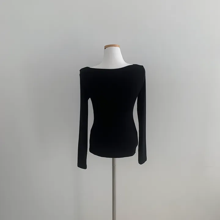 [🚀당일발송🚀]💗MADE💗 글램 촉촉 셔링 오프숄더 슬림 티셔츠 5color 상세 이미지 46