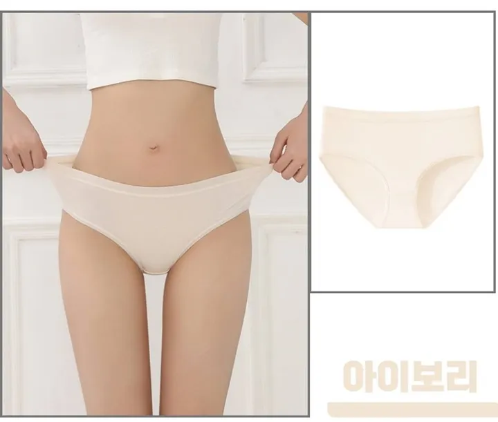 [장당2,300원/당일출고🎈/90-110까지] 4장세트 봄컬러 파스텔 무압박 러블리 면스판 팬티 순면 팬티 햄팬티 상세 이미지 27