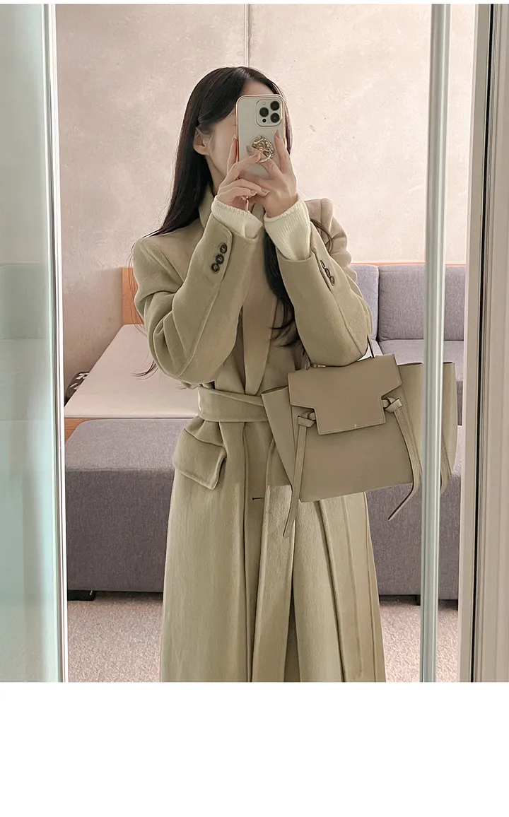 *당일발송*[울]리턴 핸드메이드 롱 코트ct (4color) 상세 이미지 6