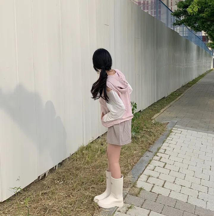 레코드 후드 나일론 조끼 : record hoodie Anorak vest - 4 color 상세 이미지 9