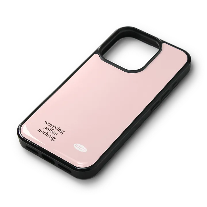 holiday epoxy bumper case (baby pink) 홀리데이 슬로건 에폭시 범퍼 케이스 (베이비 핑크) 상세 이미지 3