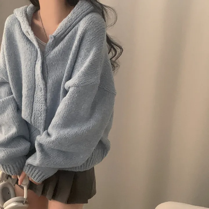 [후기보장*.*/루즈핏🤍] 보호본능, 아방핏 도톰 니트 후드가디건 - 5color 상세 이미지 40